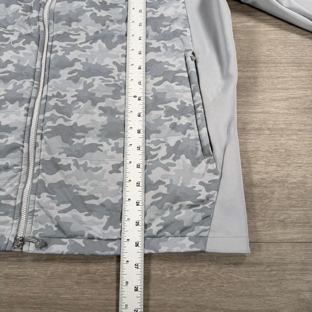 Peter Millar Camo Hyperlight Merge Hybrid Jacket Gray Full Zip Men's XL READ